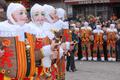 Знаменитый карнавал в городе Бинш, Бельгия. 